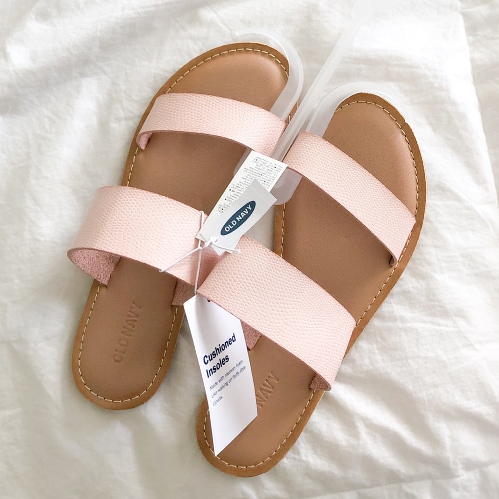NWT Old Navy Blush Slide Sandals Size 7